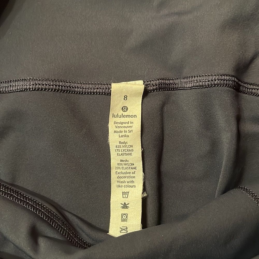 NWOT Lululemon Greyish Blue Mesh Leggings - Picture 4 of 4